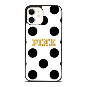 VICTORIA S SECRET PINK POLKADOTS iPhone 12 Case Cover VICTORIA S SECRET PINK POLKADOTS iPhone 12 Case Cover