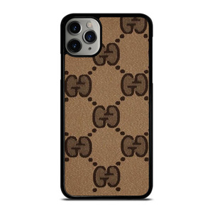 BROWN GUCCI LOGO PATTERN ICON iPhone 11 Pro Max Case Cover BROWN GUCCI LOGO PATTERN ICON iPhone 11 Pro Max Case Cover