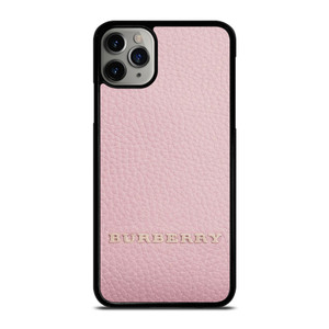 BURBERRY LOGO ON PINK LEATHER iPhone 11 Pro Max Case Cover BURBERRY LOGO ON PINK LEATHER iPhone 11 Pro Max Case Cover