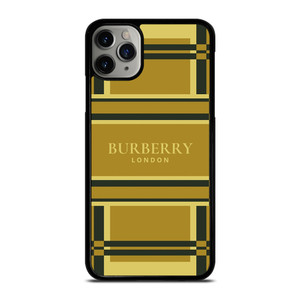 BURBERRY LONDON LOGO GOLD PATTERN iPhone 11 Pro Max Case Cover