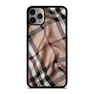 BURBERRY PATTERN FABRIC SCARF iPhone 11 Pro Max Case Cover