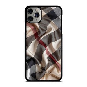 BURBERRY PATTERN SCARF FABRIC iPhone 11 Pro Max Case Cover