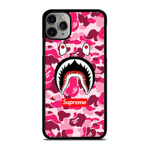 CAMO BATHING APE SUPREME PINK iPhone 11 Pro Max Case Cover