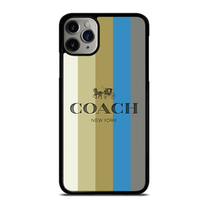COACH NEW YORK LOGO STRIPE EMBLEM iPhone 11 Pro Max Case Cover