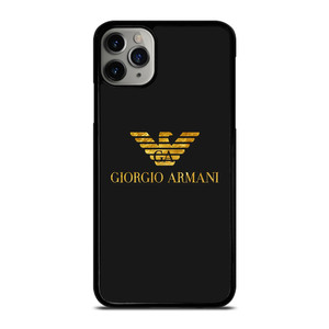 GIORGIO ARMANI LOGO GOLD iPhone 11 Pro Max Case Cover