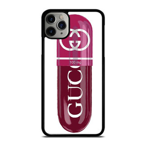 GUCCI LOGO 100 MG PINK DRUG ICON iPhone 11 Pro Max Case Cover