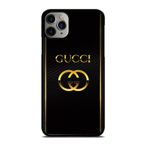 GUCCI LOGO BLACK GOLD iPhone 11 Pro Max Case Cover GUCCI LOGO BLACK GOLD iPhone 11 Pro Max Case Cover