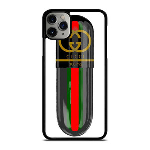 GUCCI LOGO DRUGS 100 MG ICON iPhone 11 Pro Max Case Cover GUCCI LOGO DRUGS 100 MG ICON iPhone 11 Pro Max Case Cover