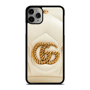 GUCCI LOGO WHITE GOLD iPhone 11 Pro Max Case Cover