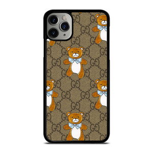 GUCCI TEDDY BEAR PATTERN iPhone 11 Pro Max Case Cover
