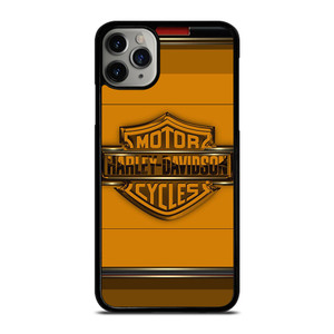 HARLEY DAVIDSON MOTORCYCLES LOGO YELLOW iPhone 11 Pro Max Case Cover