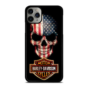 HARLEY DAVIDSON SKULL FLAG iPhone 11 Pro Max Case Cover HARLEY DAVIDSON SKULL FLAG iPhone 11 Pro Max Case Cover