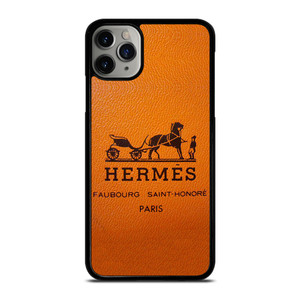 HERMES PARIS LOGO FAUBOURG SAINT-HONORE iPhone 11 Pro Max Case Cover