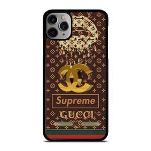 LOUIS VUITTON CHANEL SUPREME GUCCI PATTERN iPhone 11 Pro Max Case Cover LOUIS VUITTON CHANEL SUPREME GUCCI PATTERN iPhone 11 Pro Max Case Cover