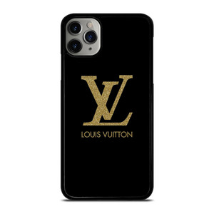 LOUIS VUITTON LV LOGO BLACK GOLD iPhone 11 Pro Max Case Cover LOUIS VUITTON LV LOGO BLACK GOLD iPhone 11 Pro Max Case Cover
