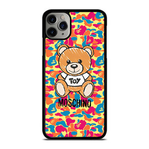MOSCHINO X BAPE CAMO iPhone 11 Pro Max Case Cover MOSCHINO X BAPE CAMO iPhone 11 Pro Max Case Cover