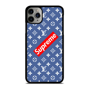 NEW SUPREME LOUIS VUITTON BLUE iPhone 11 Pro Max Case Cover NEW SUPREME LOUIS VUITTON BLUE iPhone 11 Pro Max Case Cover