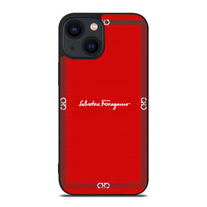 SALVATORE FERRAGAMO RED iPhone 14 Plus Case Cover SALVATORE FERRAGAMO RED iPhone 14 Plus Case Cover