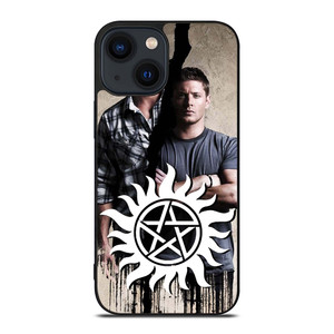SAM AND DEAN WINCHESTER SUPERNATURAL LOGO iPhone 14 Plus Case Cover SAM AND DEAN WINCHESTER SUPERNATURAL LOGO iPhone 14 Plus Case Cover