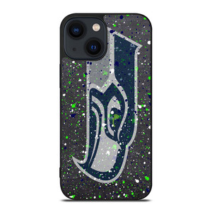 SEATTLE SEAHAWKS SPLASHED LOGO iPhone 14 Plus Case Cover SEATTLE SEAHAWKS SPLASHED LOGO iPhone 14 Plus Case Cover