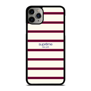 SUPREME NEW YORK RED STRIPE iPhone 11 Pro Max Case Cover