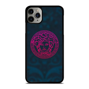 VERSACE VOILET GREEN LOGO iPhone 11 Pro Max Case Cover