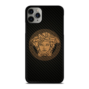 VERSACE WOOD AND CARBON LOGO iPhone 11 Pro Max Case Cover