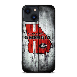 STATE OF GEORGIA WOOD SIGN  iPhone 14 Plus Case Cover