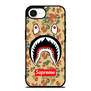 BAPE CAMO SHARK SUPREME iPhone 16e Case Cover BAPE CAMO SHARK SUPREME iPhone 16e Case Cover