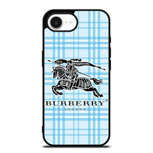 BURBERRY LOGO BLUE PATTERN iPhone 16e Case Cover BURBERRY LOGO BLUE PATTERN iPhone 16e Case Cover