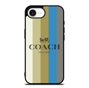 COACH NEW YORK LOGO STRIPE EMBLEM iPhone 16e Case Cover COACH NEW YORK LOGO STRIPE EMBLEM iPhone 16e Case Cover