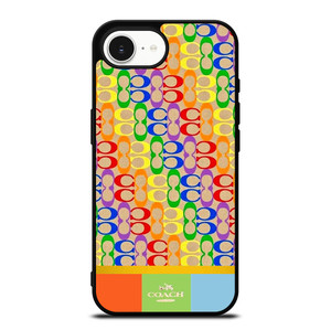 COACH NEWYORK COLORFUL ICON PATTERN iPhone 16e Case Cover