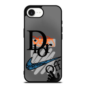 DIOR OFF WHITE SUPREME LOGO iPhone 16e Case Cover DIOR OFF WHITE SUPREME LOGO iPhone 16e Case Cover