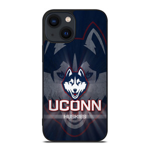 UCONN HUSKIES BASKETBALL METAL LOGO iPhone 14 Plus Case Cover UCONN HUSKIES BASKETBALL METAL LOGO iPhone 14 Plus Case Cover
