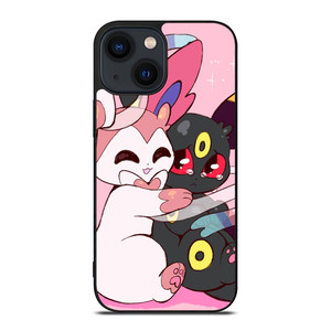 UMBREON AND SYLVEON POKEMON iPhone 14 Plus Case Cover UMBREON AND SYLVEON POKEMON iPhone 14 Plus Case Cover