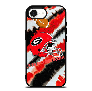 GEORGIA BULLDOGS FOOTBALL PSYCHEDELIC ART iPhone 16e Case Cover
