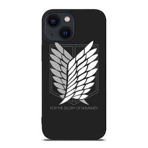WINGS OF FREEDOM ATTACK ON TITANS HUMANITY SYMBOL iPhone 14 Plus Case Cover WINGS OF FREEDOM ATTACK ON TITANS HUMANITY SYMBOL iPhone 14 Plus Case Cover