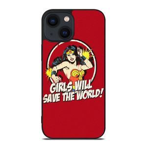 WONDER WOMAN CARTOON BADGE iPhone 14 Plus Case Cover WONDER WOMAN CARTOON BADGE iPhone 14 Plus Case Cover