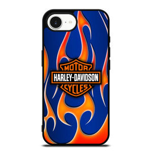 HARLEY DAVIDSON BLUE FLAME LOGO iPhone 16e Case Cover HARLEY DAVIDSON BLUE FLAME LOGO iPhone 16e Case Cover