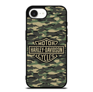 HARLEY DAVIDSON MOTORCYCLES LOGO COMPANY CAMO iPhone 16e Case Cover