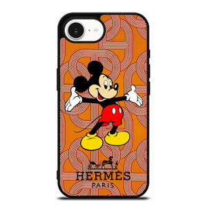 HERMES PARIS PATTERN MICKEY MOUSE DISNEY iPhone 16e Case Cover