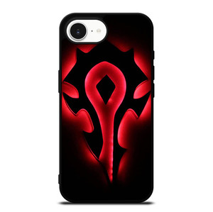 HORDE WORLD OF WARCRAFT BLACK LOGO iPhone 16e Case Cover HORDE WORLD OF WARCRAFT BLACK LOGO iPhone 16e Case Cover