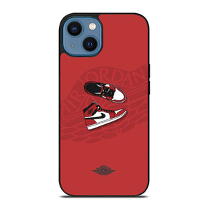 AIR JORDAN 1 SNEAKERS RED  iPhone 14 Case Cover AIR JORDAN 1 SNEAKERS RED  iPhone 14 Case Cover