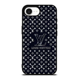 LOUIS VUITTON LV LOGO PATTERN NAVY iPhone 16e Case Cover LOUIS VUITTON LV LOGO PATTERN NAVY iPhone 16e Case Cover