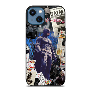 BATMAN ABSTRACT COLLAGE iPhone 14 Case Cover BATMAN ABSTRACT COLLAGE iPhone 14 Case Cover