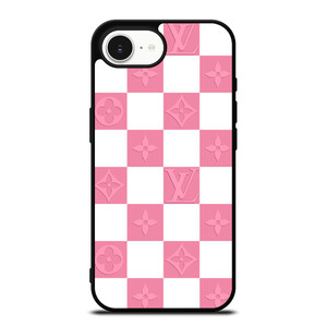 LV LOUIS VUITTON CHECKERED PINK iPhone 16e Case Cover LV LOUIS VUITTON CHECKERED PINK iPhone 16e Case Cover