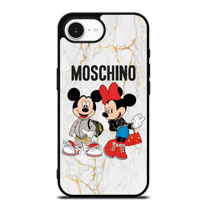 MOSCHINO MICKEY MINNIE MOUSE iPhone 16e Case Cover MOSCHINO MICKEY MINNIE MOUSE iPhone 16e Case Cover