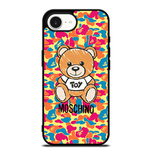 MOSCHINO X BAPE CAMO iPhone 16e Case Cover MOSCHINO X BAPE CAMO iPhone 16e Case Cover