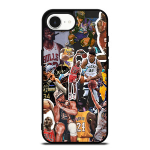 NBA BASKETBALL LEGENDS COLLAGE iPhone 16e Case Cover
