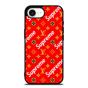 NEW SUPREME RED GOLD PATTERN iPhone 16e Case Cover NEW SUPREME RED GOLD PATTERN iPhone 16e Case Cover